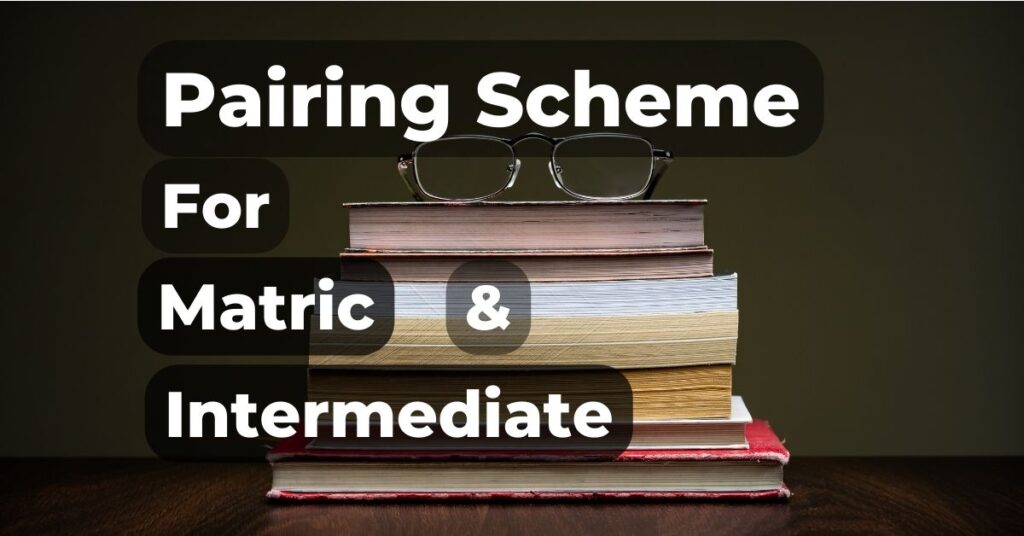 Students preparing for board exams in Pakistan using pairing schemes.